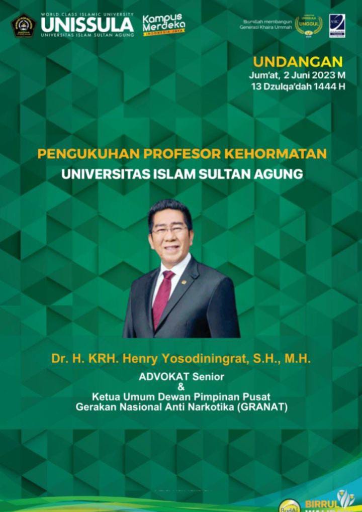Ketua DPC. GRANAT Lampung Tengah H. Musa Ahmad, S.Sos., M.M. Mengucapkan Selamat Pencapaian Titel Professor kepada KETUM GRANAT